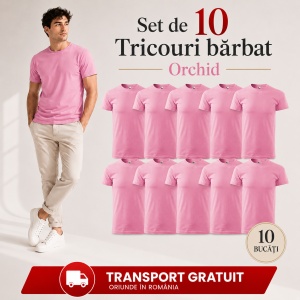 Set 10 tricouri bărbat Malfini Basic Clasic, 100% bumbac, regular fit, 48 culori, mărimi XS–5XL - Img 30