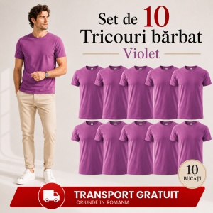 Set 10 tricouri bărbat Malfini Basic Clasic, 100% bumbac, regular fit, 48 culori, mărimi XS–5XL - Img 50