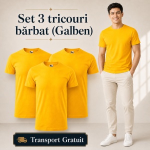 Set 3 Tricouri Bărbat Malfini, 100% Bumbac, 160 g/m², 48 Nuanțe, Mărimi XS–5XL, Transport Gratuit - Img 23