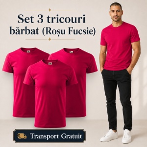 Set 3 Tricouri Bărbat Malfini, 100% Bumbac, 160 g/m², 48 Nuanțe, Mărimi XS–5XL, Transport Gratuit - Img 43