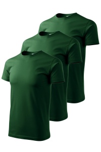 Set 3 tricouri de culoare verde sticla