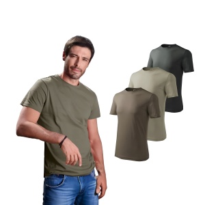 Tricouri bărbat la set Army Kaki Negru