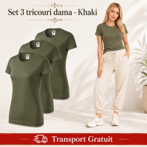 Set 3 tricouri damă, bumbac 100% | 35 de culori disponibile - 134 - Img 28