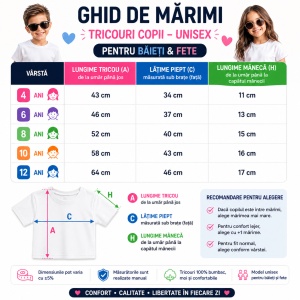 Set 5 Tricouri Albe Copii din Bumbac 100% pentru fete și băieți - Img 7