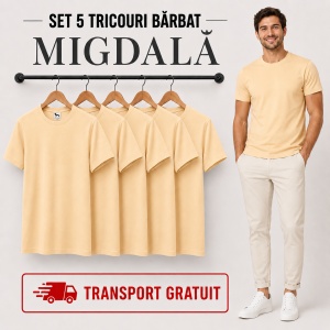 Set 5 tricouri bărbat Malfini Basic Clasic, 100% bumbac, regular fit, 48 culori, mărimi XS–5XL - Img 34
