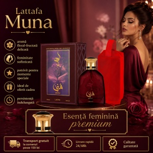 Set parfum Lattafa Muna 100ml, parfum Arabesc, Femei, Gentuta cosmetice - Img 6