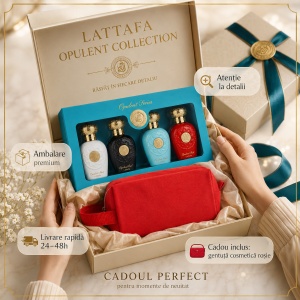 Set Parfumuri Lattafa Opulent Collection, Opulent Oud, Opulent Musk, Opulent Red, Opulent Dubai, 4x 25 ml, Parfumuri Arabesti, Gentuta Cosmetice - Img 4