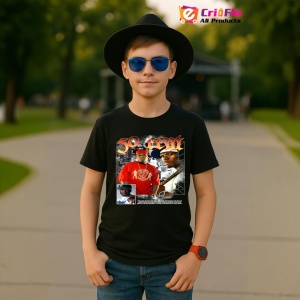 Tricou 50 Cent - Duo Portrait, muzica Hip-Hop / Rap, Dama | Barbat | Copii, Culoare Negru - Img 6
