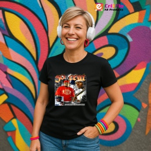 Tricou 50 Cent - Duo Portrait, muzica Hip-Hop / Rap, Dama | Barbat | Copii, Culoare Negru - Img 13
