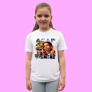 Tricou A$AP Rocky - Casual Smiling, muzica Hip-Hop / Rap, Dama | Barbat | Copii - Img 3