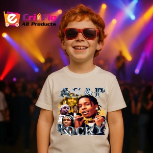 Tricou A$AP Rocky - Casual Smiling, muzica Hip-Hop / Rap, Dama | Barbat | Copii - Img 10