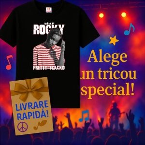 Tricou A$AP Rocky - Pretty Flacko, muzica Hip-Hop / Rap, Dama | Barbat | Copii, Culoare Negru - Img 11