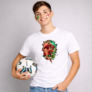 Tricou Achraf Hakimi World Cup Fifa 2026, din bumbac 100%, tricou alb, Copii | Dama | Barbat - Img 2