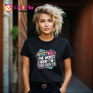 Tricou Adulting Worst Hood Ive Been To, Copii | Dama | Barbat, culoare negru - Img 12