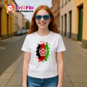 Tricou Afghanistan Steag Splash Art, Copii | Dama | Barbat - Img 10