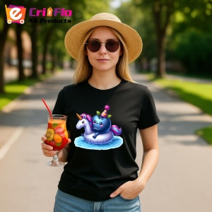 Tricou Afine amuzant de vara in poney, Fructe, Copii | Dama, culoare negru - Img 9