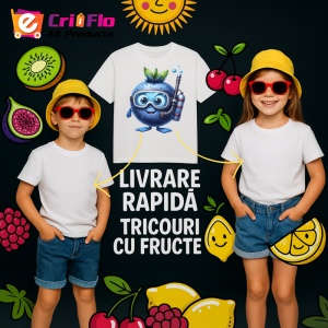 Tricou Afine amuzant de vara scafandru, Fructe, Copii | Dama - Img 6