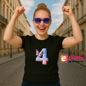 Tricou Alfabet Cifra 3 cu Stitch Roz fericit, explozie de culori, Negru, Unisex Dama si Barbat | Copii - Img 10