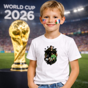 Tricou Alisson Becker Brazil World Cup Fifa 2026, din bumbac 100%, tricou alb, Copii | Dama | Barbat - Img 5