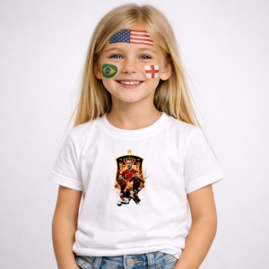 Tricou Andres Iniesta Spain World Cup Fifa 2026 V2, din bumbac 100%, tricou alb, Copii | Dama | Barbat - Img 2