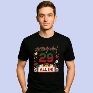 Tricou Aniversar cadou varsta 29 ani, Barbat