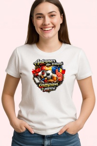 Tricou Antrenor Din Tribuna Campion Pareri Fotbal, din bumbac 100% , tricou alb pentru Copii | Dama | Barbat - Img 3