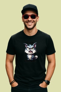 Tricou Are you kitten me mesaj haios pisica funny, Copii | Dama | Barbat , tricou negru - Img 4