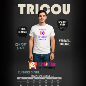 Tricou atentie sunt alergic la oamenii prosti avertisment ironic, Copii | Dama | Barbat - Img 5