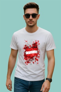 Tricou Austria Steag Splash Art, Copii | Dama | Barbat - Img 2