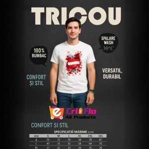 Tricou Austria Steag Splash Art, Copii | Dama | Barbat - Img 6