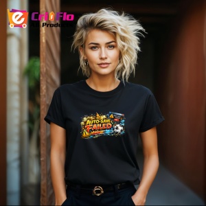 Tricou Auto Save Failed Mesaj Amuzant Gaming Eroare, din bumbac 100%, tricou negru Copii | Dama | Barbat - Img 8