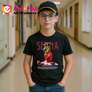 Tricou Ayrton Senna Colaj Istoric Masina Rosie Formula 1 Retro, Copii | Dama | Barbat - Img 6