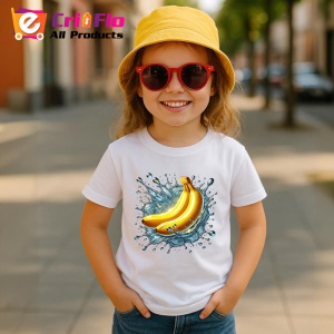 Tricou Banane si val tropical, Fructe, Copii | Dama - Img 4