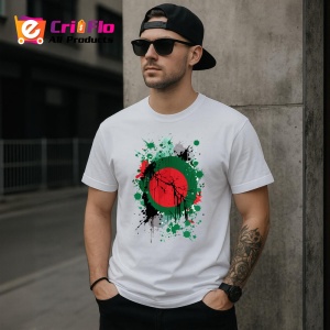 Tricou Bangladesh Steag Splash Art, Copii | Dama | Barbat - Img 5