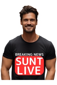 Tricou barbat Breaking News - Sunt Live