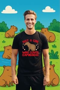 Tricou Barbat CapyBara - Just a girl who loves capybara - Img 3