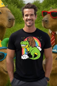 Tricou Barbat CapyBara - T-rex