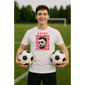 Tricou Barbat cu Fotbalistul Bruno Miguel Borges Fernandes - Manchester United