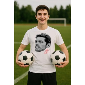 Tricou Barbat cu Fotbalistul Iker Casillas - Real Madrid legend - Img 8