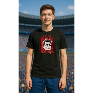 Tricou Barbat cu Fotbalistul Martin ydegaard - Arsenal FC - Img 5