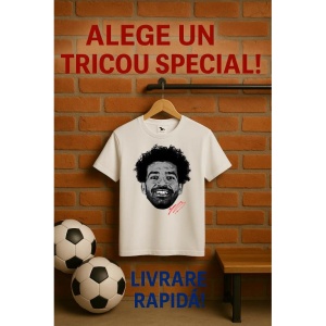 Tricou Barbat cu Fotbalistul Mohamed Salah - Liverpool FC - Img 10