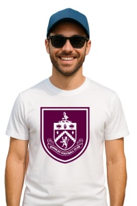 Tricou barbat cu logo stema Burnley Anglia , din bumbac 100% - Img 3