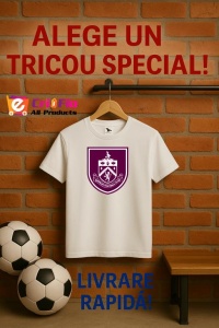 Tricou barbat cu logo stema Burnley Anglia , din bumbac 100% - Img 10