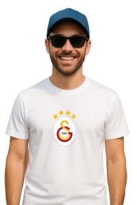 Tricou barbat cu logo stema Galatasaray SK Turcia , din bumbac 100% - Img 3
