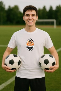 Tricou barbat cu logo stema Shakhtar Donetsk Ucraina , din bumbac 100% - Img 8