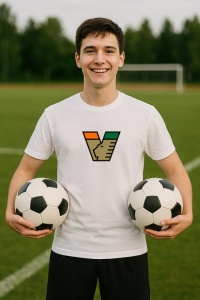 Tricou barbat cu logo stema Venezia FC Italia , din bumbac 100% - Img 8