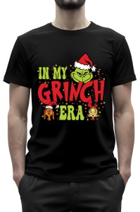 Tricou barbat - In My Grinch Era - Crăciun, modă, stil, cadouri, sărbători, festiv