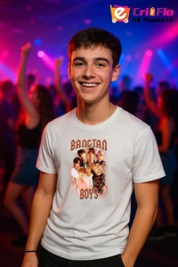Tricou barbat Kpop cu trupa BANCATAN BOYS music Coreean 145 - Img 5