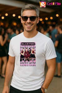 Tricou barbat Kpop cu trupa BLACKPINK 11 music Coreean 159 - Img 4