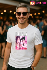 Tricou barbat Kpop cu trupa DAHYUN music Coreean 205 - Img 4